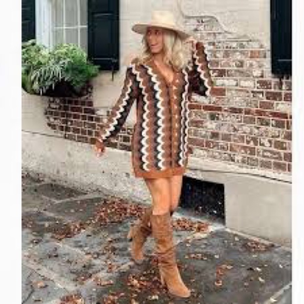Show Me Your MuMu Bennett Sweater Dress, Size M - Picture 4 of 8